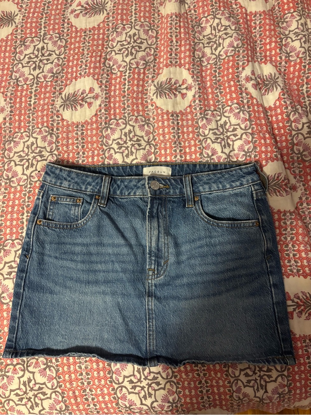 PacSun Classic Indigo Denim Mini Skirt